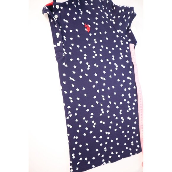 U.S. Polo Assn. women's Navy Blue Star Print‎ Polo Shirt Size XXL Cotton Blend - Picture 8 of 10
